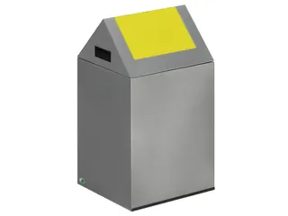 Afvalverzamelaar Zelfblussend 1X43 Liter 600X320X320Mm Klemring Geel - 1