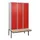 locker met bank,HxBxD 2120x1200x815mm,3vak,vak B 400mm,cil.-slot