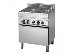 Elektrisch fornuis met 4 kookplaten en heteluchtoven