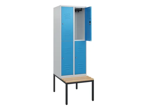 Dubbeldekse dekenkist,HxBxD 1950x600x815mm,2x2vak.,vak B 300mm