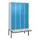 locker voor scheiding van kleding,HxBxD 2120x1200x815mm,4vak
