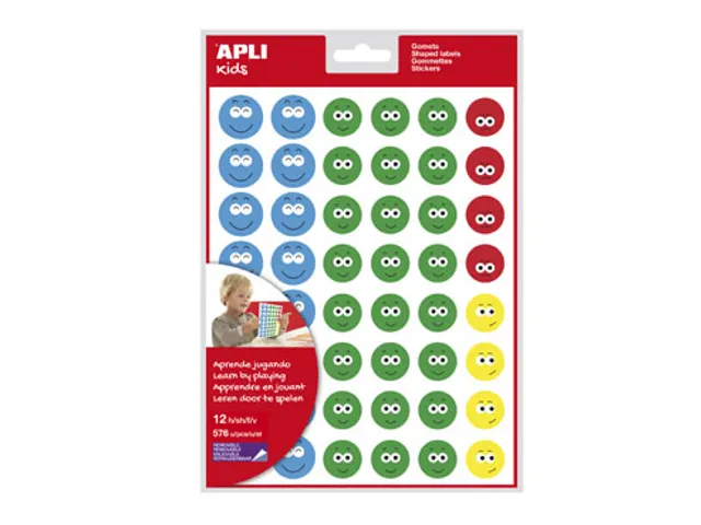 beloningsstickers Happy Smile groot blister met 12