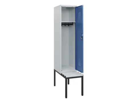 locker met bank,HxBxD 1950x400x815mm,1vak,vak B 400mm,cilinderslot