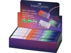Gomme Faber-Castell PVC Flow Edition présentoir 24 pièces