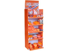 Oranje vloerdisplay 400 items