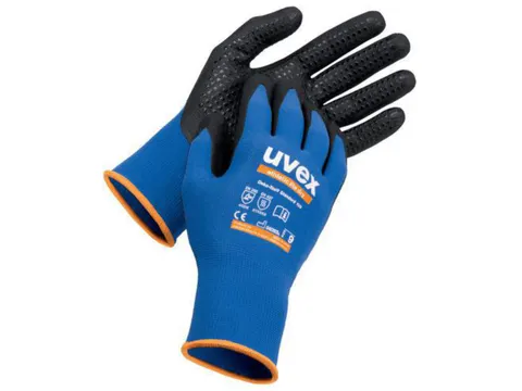 Uvex Athletic 60033 handschoenen, zwart/blauw, maat 11