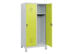 schoollocker,HxBxD 1630x800x500mm,2vak,vak B 400mm,draaigrendel,voeten
