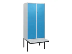 Dubbeldekse dekenkist,HxBxD 1950x800x815mm,2x2vak.,vak B 400mm