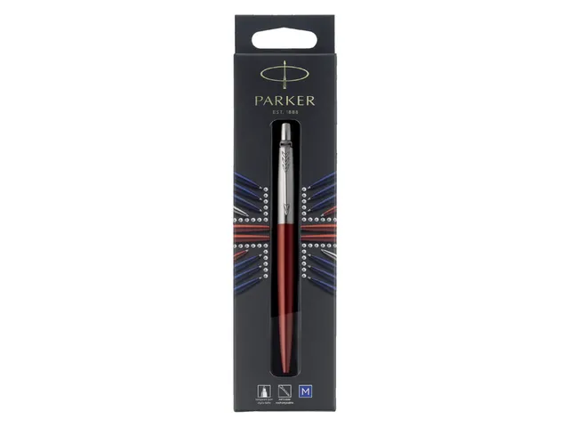 Balpen Parker Jotter Kensington red CT medium op blister