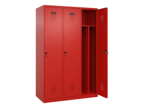 locker voor scheiding van kleding,HxBxD 1850x1200x500mm,3vak