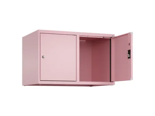 opzetkast,v. locker,2vak.,vak B 400mm,HxBxD 500x800x500mm,cilinderslot