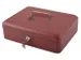 Geldkist Pavo met muntsorteerbak 300x238x90mm rood