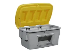 strooigoedbak,700l,HxBxD 930x1400x1070mm,PE,grijs,deksel geel