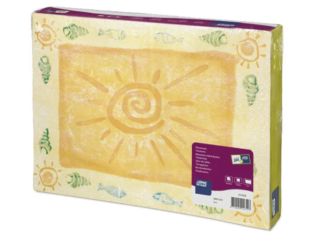 Tork 474600 Placemat Sun Advanced 1-laags decor, 42x30cm