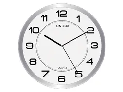 Wandklok Unilux Attraction Ø 22cm lichtgrijs/wit