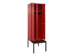 locker met bank,voor scheiding van kleding,HxBxD 2120x600x815mm,2vak