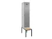 locker met bank,voor scheiding van kleding,HxBxD 2120x400x815mm,1vak