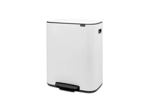 Afvalbak Bo Pedaalemmer Wit 2x30 Liter