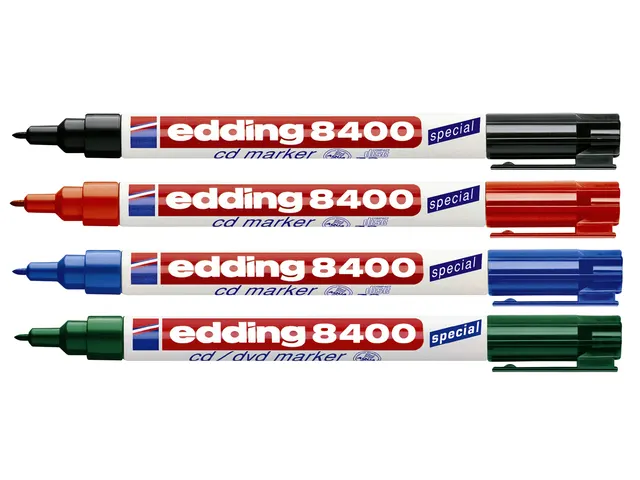 Cd marker edding 8400 rond rood 0.5-1.0mm