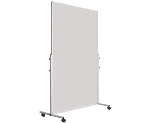 Dubbelzijdig Whiteboard 120x180cm Mobiel Emaille Wit Profiel - 1