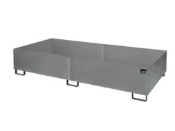 stellingopvangbak,opvangvol. 1000l,HxBxD 435x2650x1300mm