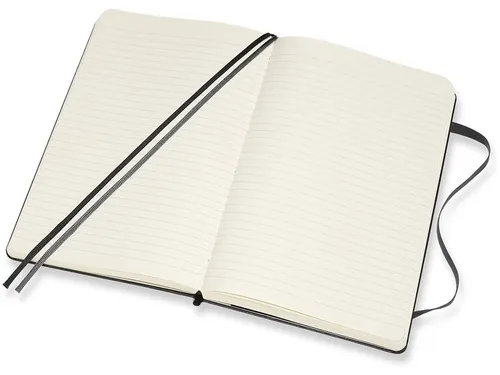 Notitieboek Moleskine Expanded large 130x210mm lijn hard cover zwart
