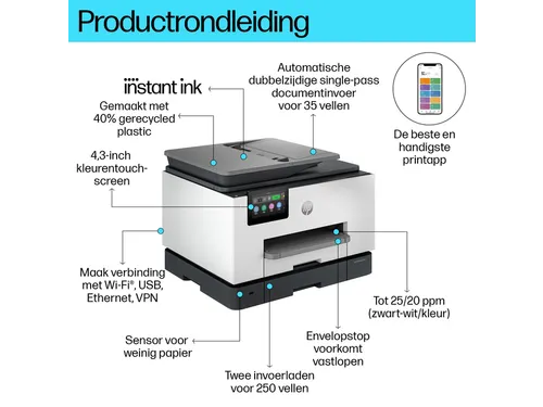 Multifunctional inktjetprinter HP Officejet 9132E
