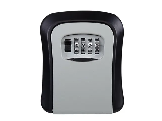 Sleutelkluis met combinatieslot 11.9 x 8.5 x 3.6cm Zwart Grijs