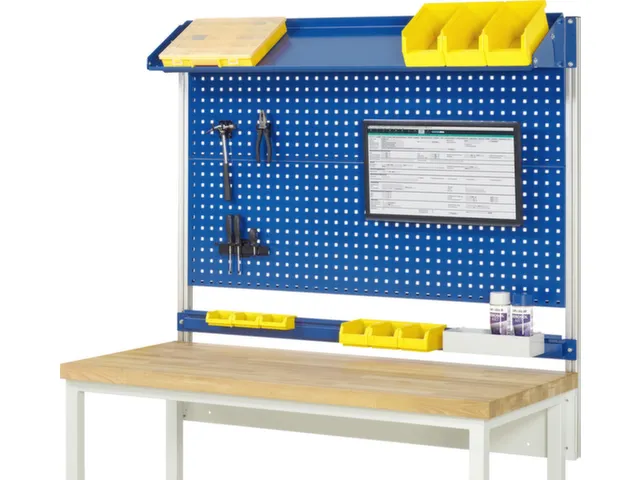 opbouwelement,v. werkbank,HxBxD 1130x1500x350mm,draagverm. 100kg,staal
