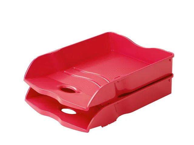 Bac à courrier HAN Re-LOOP A4 / C4 empilable et emboîtable, rouge 10