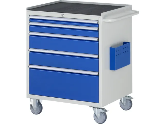 gereedschapswagen 975x770x650mm metaalblad 450kg 5 laden RAL5010