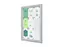 Vergrendelbaar notitiebord Outdoor Slim 9xA4 Zilver