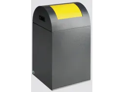 Afvalverzamelaar Zelfblussend 1X43 Liter 660X320X320Mm Klemring Geel