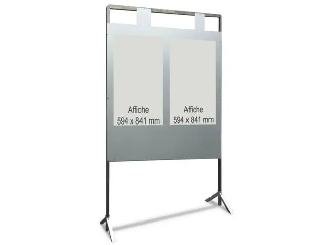 stembord,HxB 2100x1400mm,2nummerplaten,frame verzinkt