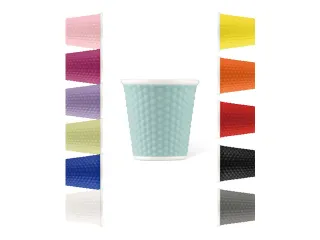 Beker porselein Les Artistes Paris 80ml siliconen grip Pastel Blauw - 5