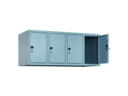opzetkast,v. locker,4vak.,vak B 300mm,HxBxD 500x1200x500mm