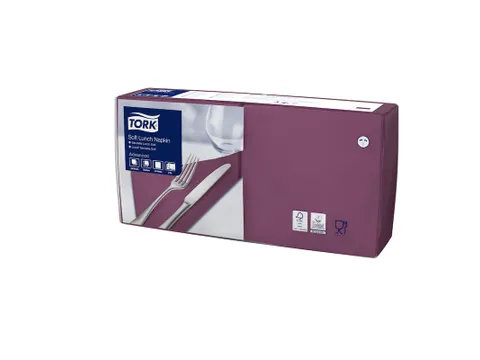 Tork 477865 Soft Lunchservet Advanced Paars 33x33cm