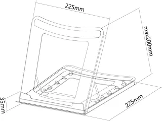 Neomounts Laptopstandaard NSLS075 Zwart - 2