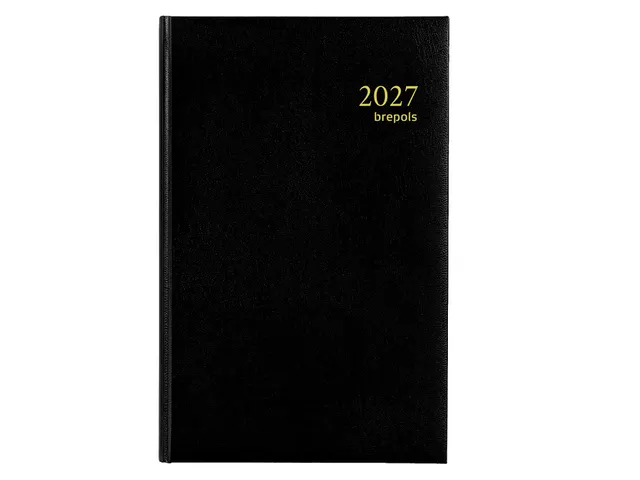 Agenda 2027 Brepols Saturnus Luxe 1dag/1pagina zwart