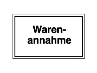aanwijzingsbord,Goederenontvangst,PVC,om te verlijmen,HxB 150x250mm - 1