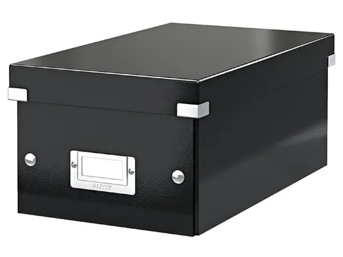 Dvd-box Leitz Click & Store 206x147x352mm Zwart 84% gerecycled karton
