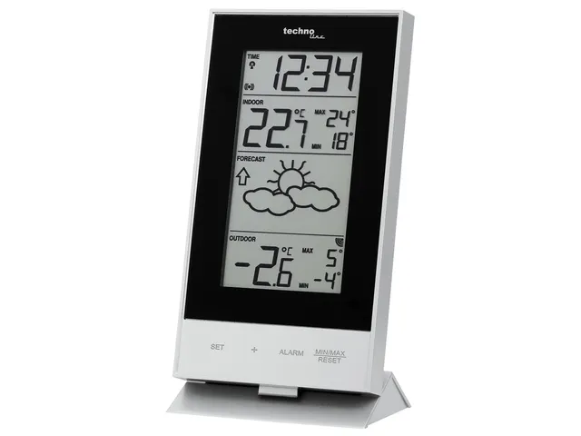 Weerstation Technoline WS 9910 85x166x56mm zilver/zwart met 1 buitense