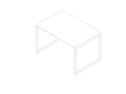 bureau,HxBxD 730x1200x800mm,blad wit,sledeframe wit
