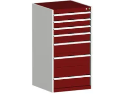 ladekast HxBxD 1200x650x650mm 7laden romp RAL7035 front RAL3004