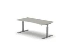 Elektrisch ihv bureau,HxBxD 650-1310x1800x900/800mm,blad lichtgrijs