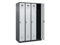 locker voor scheiding van kleding,HxBxD 1850x1200x500mm,4vak