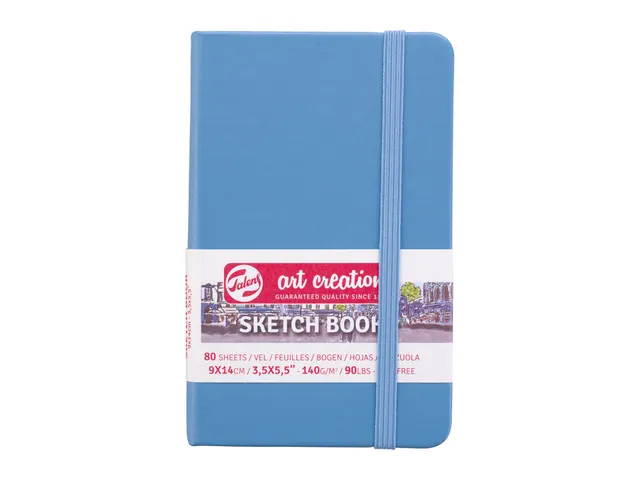 Schetsboek Talens Art Creation 80 witte vellen 140gr 90x140mm lichtbla