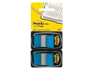 Indextabs Post-it 680 25.4x43.2mm duopack blauw 2x 50 tabs - 2