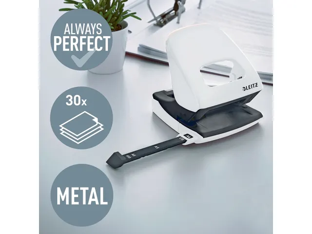 Perforator Leitz WOW NeXXt 2-gaats wit