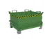 mini-benne à fond ouvrant,HxLxl 625x800x1000mm,0,24m³,fourreau,acier
